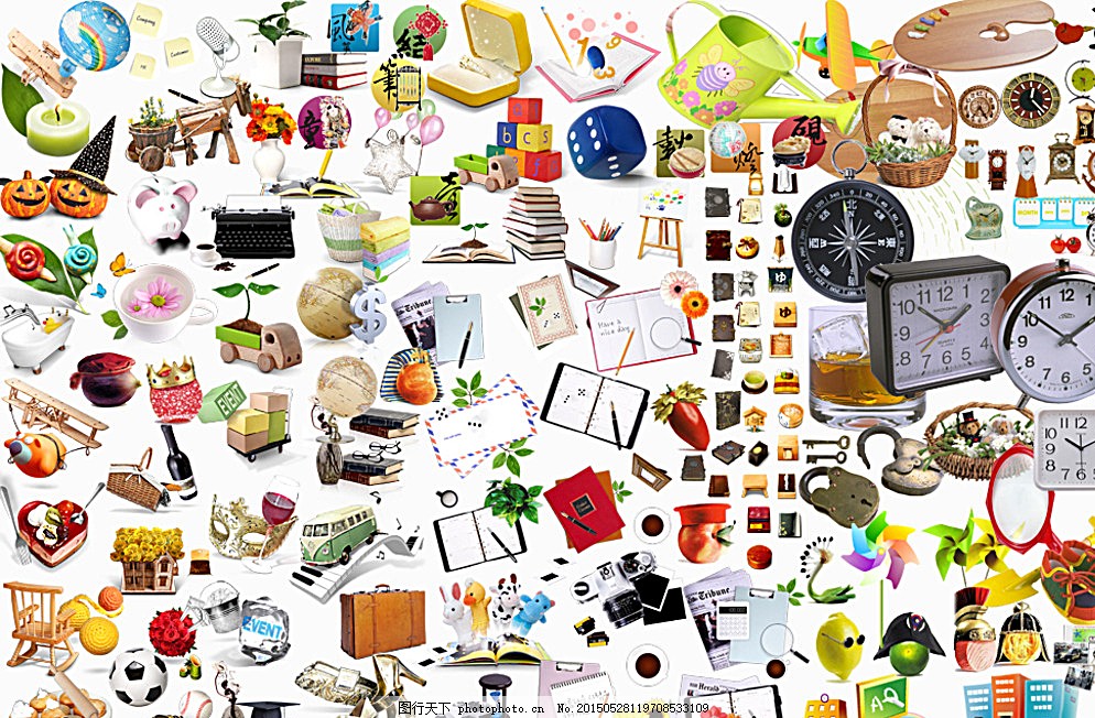 日常用品PSD素材圖片 提升設計與創意效率的利器